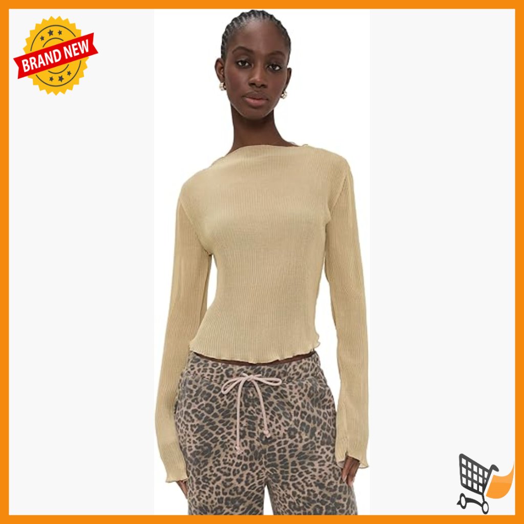 Mock Neck Long Sleeve Blouse Lightweight Stretch Chiffon Top